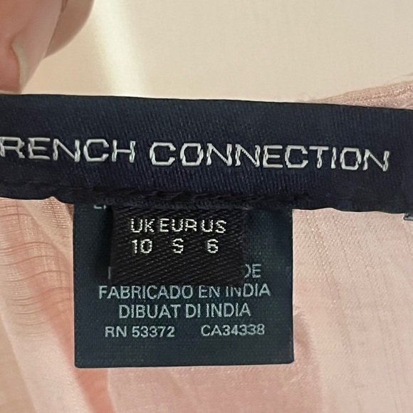 FRENCH CONNECTION Summer Slub Peplum Top - Picture 7 of 7